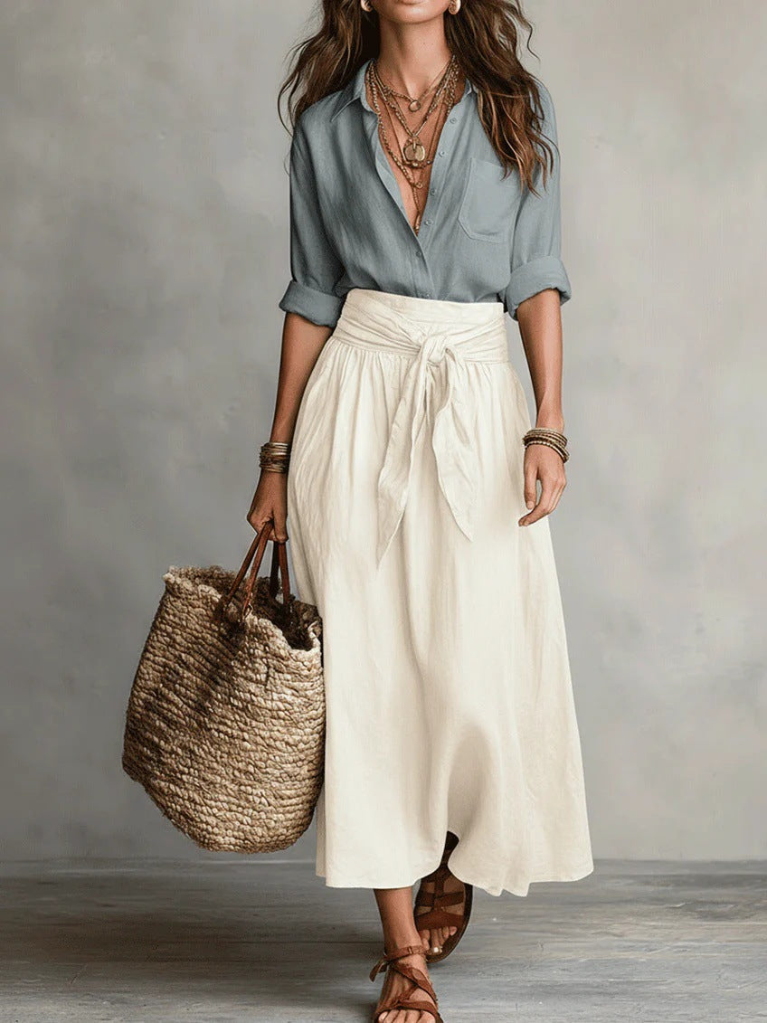 Camilla™ Tie-Waist Two-Piece Midi Set