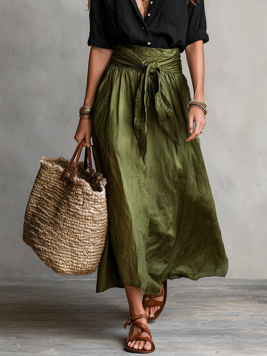 Camilla™ Tie-Waist Two-Piece Midi Set
