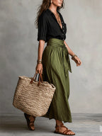 Camilla™ Tie-Waist Two-Piece Midi Set