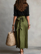 Camilla™ Tie-Waist Two-Piece Midi Set